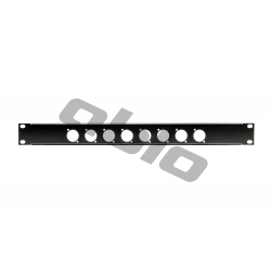 ABLO AG-8AL Aluminiowy panel rack / blank 8 otworów typu D / xlr / 1U